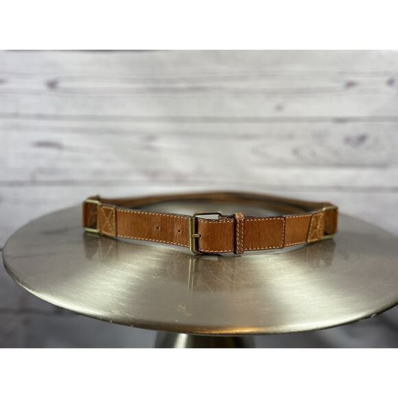 Boho Brown Leather Wrap Belt Adjustable Wide Waist Belt Vintage Style main image 4